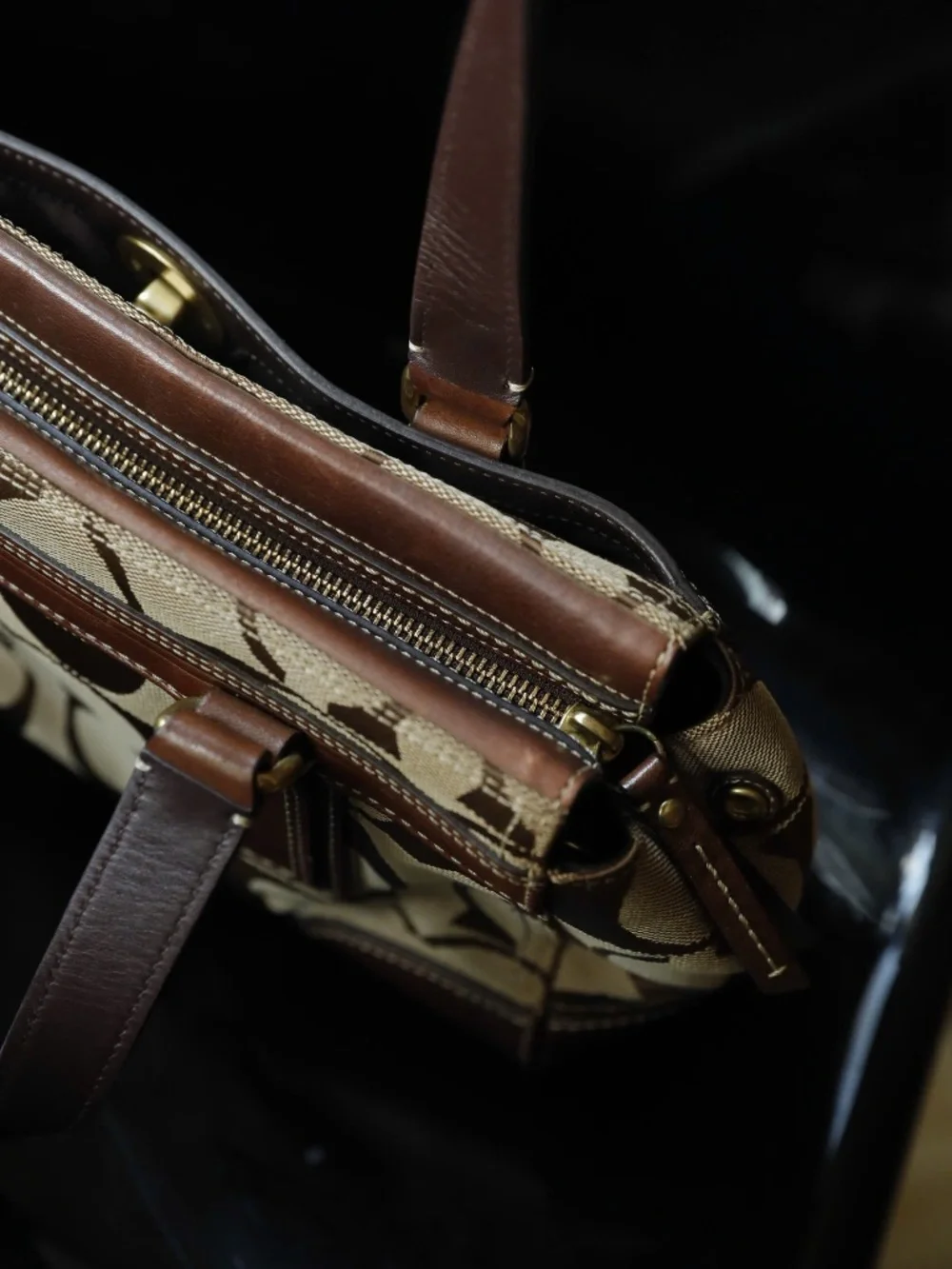 Vintage coach boho bag